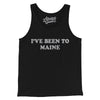 I've Been To Maine Men/Unisex Tank Top-Black-Allegiant Goods Co. Vintage Sports Apparel