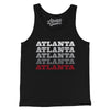 Atlanta Repeat Men/Unisex Tank Top-Black-Allegiant Goods Co. Vintage Sports Apparel