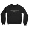 San Antonio's Number 1 Fan Midweight French Terry Crewneck Sweatshirt-Black-Allegiant Goods Co. Vintage Sports Apparel