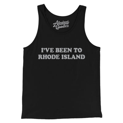 I've Been To Rhode Island Men/Unisex Tank Top-Black-Allegiant Goods Co. Vintage Sports Apparel