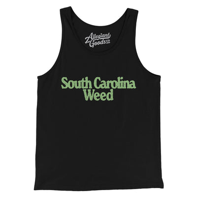 South Carolina Weed Men/Unisex Tank Top-Black-Allegiant Goods Co. Vintage Sports Apparel