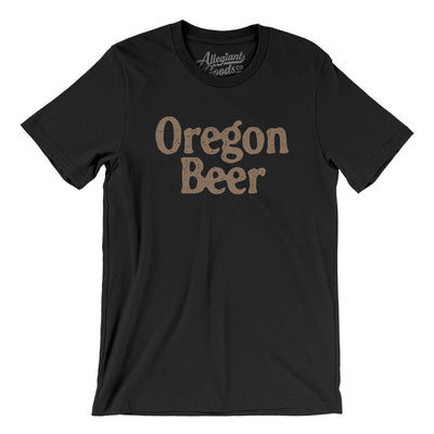 Oregon Beer Men/Unisex T-Shirt-Black-Allegiant Goods Co. Vintage Sports Apparel