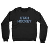 Utah Hockey Midweight French Terry Crewneck Sweatshirt-Black-Allegiant Goods Co. Vintage Sports Apparel