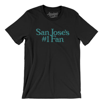 San Jose's Number 1 Fan Men/Unisex T-Shirt-Black-Allegiant Goods Co. Vintage Sports Apparel