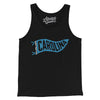 Carolina Pennant Men/Unisex Tank Top-Black-Allegiant Goods Co. Vintage Sports Apparel