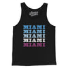 Miami Repeat Men/Unisex Tank Top-Black-Allegiant Goods Co. Vintage Sports Apparel