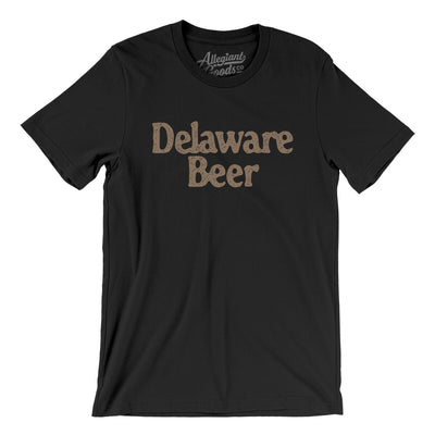 Delaware Beer Men/Unisex T-Shirt-Black-Allegiant Goods Co. Vintage Sports Apparel