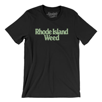 Rhode Island Weed Men/Unisex T-Shirt-Black-Allegiant Goods Co. Vintage Sports Apparel