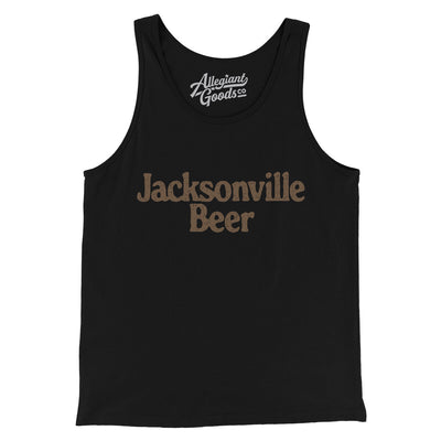 Jacksonville Beer Men/Unisex Tank Top-Black-Allegiant Goods Co. Vintage Sports Apparel