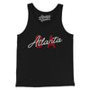 Atlanta Ga Overprinted Men/Unisex Tank Top-Black-Allegiant Goods Co. Vintage Sports Apparel