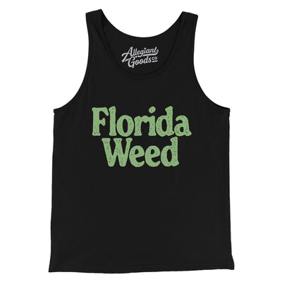 Florida Weed Men/Unisex Tank Top-Black-Allegiant Goods Co. Vintage Sports Apparel