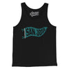 San Jose Pennant Men/Unisex Tank Top-Black-Allegiant Goods Co. Vintage Sports Apparel