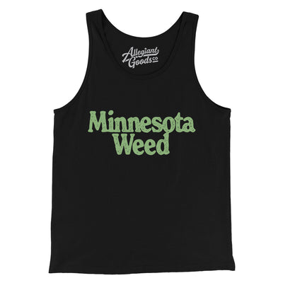 Minnesota Weed Men/Unisex Tank Top-Black-Allegiant Goods Co. Vintage Sports Apparel