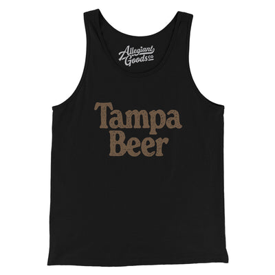 Tampa Beer Men/Unisex Tank Top-Black-Allegiant Goods Co. Vintage Sports Apparel