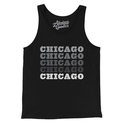 Chicago Repeat Men/Unisex Tank Top-Black-Allegiant Goods Co. Vintage Sports Apparel