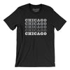 Chicago Repeat Men/Unisex T-Shirt-Black-Allegiant Goods Co. Vintage Sports Apparel