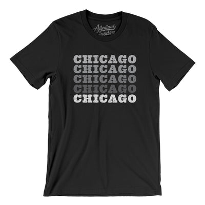 Chicago Repeat Men/Unisex T-Shirt-Black-Allegiant Goods Co. Vintage Sports Apparel