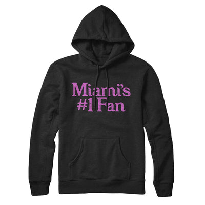 Miami's Number 1 Fan Hoodie-Black-Allegiant Goods Co. Vintage Sports Apparel