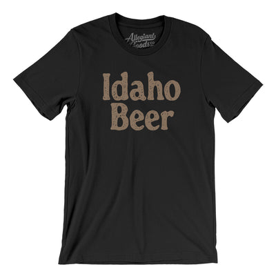 Idaho Beer Men/Unisex T-Shirt-Black-Allegiant Goods Co. Vintage Sports Apparel