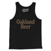 Oakland Beer Men/Unisex Tank Top-Black-Allegiant Goods Co. Vintage Sports Apparel