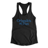 Orlando's Number 1 Fan Women's Racerback Tank-Black-Allegiant Goods Co. Vintage Sports Apparel