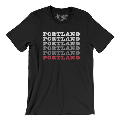 Portland Repeat Men/Unisex T-Shirt-Black-Allegiant Goods Co. Vintage Sports Apparel