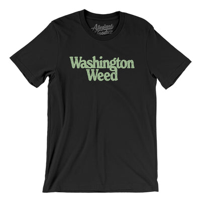 Washington Weed Men/Unisex T-Shirt-Black-Allegiant Goods Co. Vintage Sports Apparel