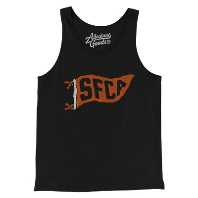 Sfca Pennant Men/Unisex Tank Top-Black-Allegiant Goods Co. Vintage Sports Apparel