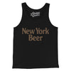 New York Beer Men/Unisex Tank Top-Black-Allegiant Goods Co. Vintage Sports Apparel