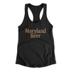 Maryland Beer Women's Racerback Tank-Black-Allegiant Goods Co. Vintage Sports Apparel