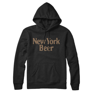 New York Beer Hoodie-Black-Allegiant Goods Co. Vintage Sports Apparel