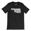 Oklahoma State Shape Text Men/Unisex T-Shirt-Black-Allegiant Goods Co. Vintage Sports Apparel