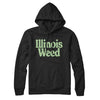 Illinois Weed Hoodie-Black-Allegiant Goods Co. Vintage Sports Apparel