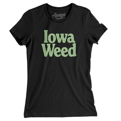 Iowa Weed Women's T-Shirt-Black-Allegiant Goods Co. Vintage Sports Apparel