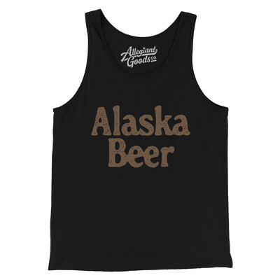 Alaska Beer Men/Unisex Tank Top-Black-Allegiant Goods Co. Vintage Sports Apparel