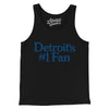 Detroit's Number 1 Fan Men/Unisex Tank Top-Black-Allegiant Goods Co. Vintage Sports Apparel