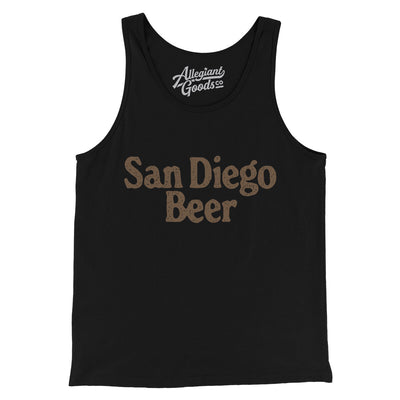 San Diego Beer Men/Unisex Tank Top-Black-Allegiant Goods Co. Vintage Sports Apparel