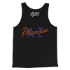 Phoenix Az Overprinted Men/Unisex Tank Top-Black-Allegiant Goods Co. Vintage Sports Apparel