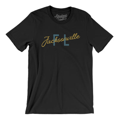 Jacksonville Fl Overprinted Men/Unisex T-Shirt-Black-Allegiant Goods Co. Vintage Sports Apparel