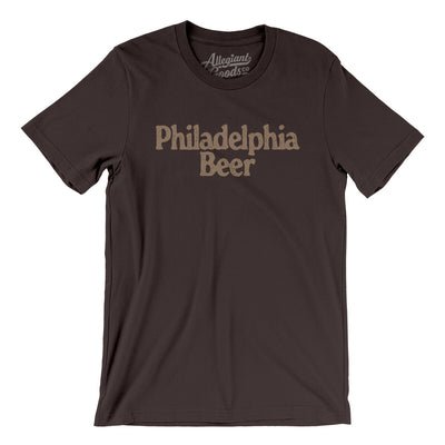 Philadelphia Beer Men/Unisex T-Shirt-Brown-Allegiant Goods Co. Vintage Sports Apparel