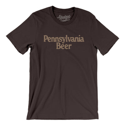 Pennsylvania Beer Men/Unisex T-Shirt-Brown-Allegiant Goods Co. Vintage Sports Apparel