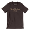 West Virginia Beer Men/Unisex T-Shirt-Brown-Allegiant Goods Co. Vintage Sports Apparel