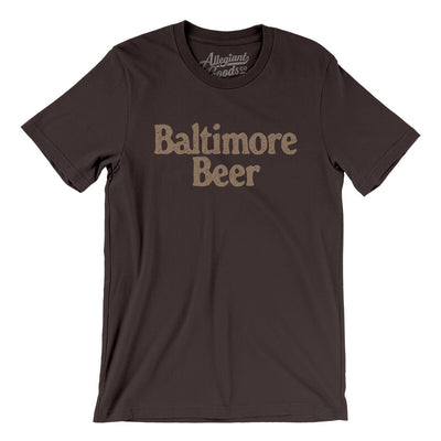 Baltimore Beer Men/Unisex T-Shirt-Brown-Allegiant Goods Co. Vintage Sports Apparel