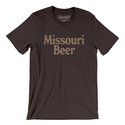 Missouri Beer Men/Unisex T-Shirt-Brown-Allegiant Goods Co. Vintage Sports Apparel