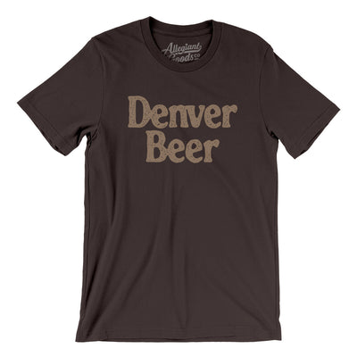 Denver Beer Men/Unisex T-Shirt-Brown-Allegiant Goods Co. Vintage Sports Apparel