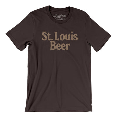 St. Louis Beer Men/Unisex T-Shirt-Brown-Allegiant Goods Co. Vintage Sports Apparel