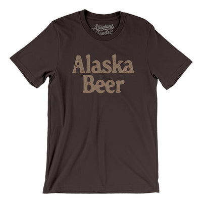 Alaska Beer Men/Unisex T-Shirt-Brown-Allegiant Goods Co. Vintage Sports Apparel