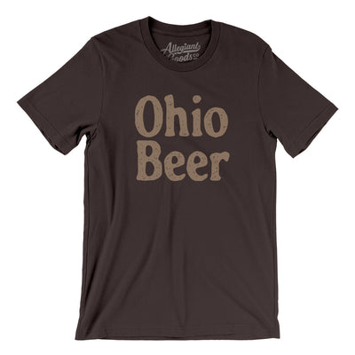 Ohio Beer Men/Unisex T-Shirt-Brown-Allegiant Goods Co. Vintage Sports Apparel