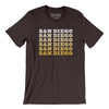 San Diego Repeat Men/Unisex T-Shirt-Brown-Allegiant Goods Co. Vintage Sports Apparel