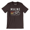 Maine Cycling Men/Unisex T-Shirt-Brown-Allegiant Goods Co. Vintage Sports Apparel